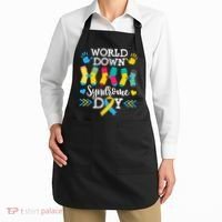 Socks World Down Syndrome Awareness Day Apron thumb 2