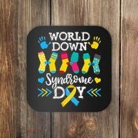 Socks World Down Syndrome Awareness Day Coaster thumb 0