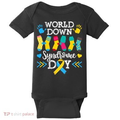 Socks World Down Syndrome Awareness Day Baby Bodysuit