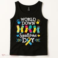 Socks World Down Syndrome Awareness Day Tank Top thumb 2