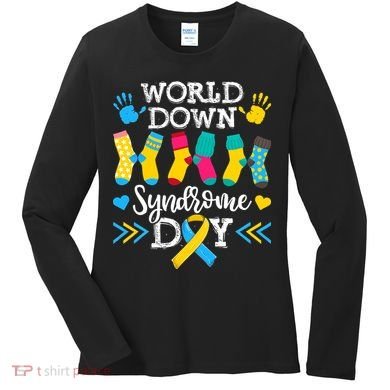 Socks World Down Syndrome Awareness Day Women's Long Sleeve Shirt