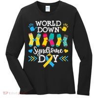 Socks World Down Syndrome Awareness Day Women's Long Sleeve Shirt thumb 0
