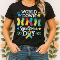 Socks World Down Syndrome Awareness Day Women's T-Shirt thumb 2