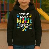 Socks World Down Syndrome Awareness Day Kids Hoodie thumb 3