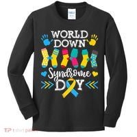 Socks World Down Syndrome Awareness Day Kids Long Sleeve Shirt thumb 0