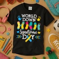 Socks World Down Syndrome Awareness Day Kids T-Shirt thumb 3