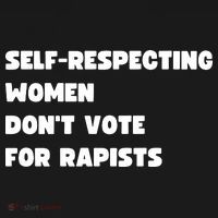 Selfrespecting Women DonT Vote For Rapists Backpack thumb 2