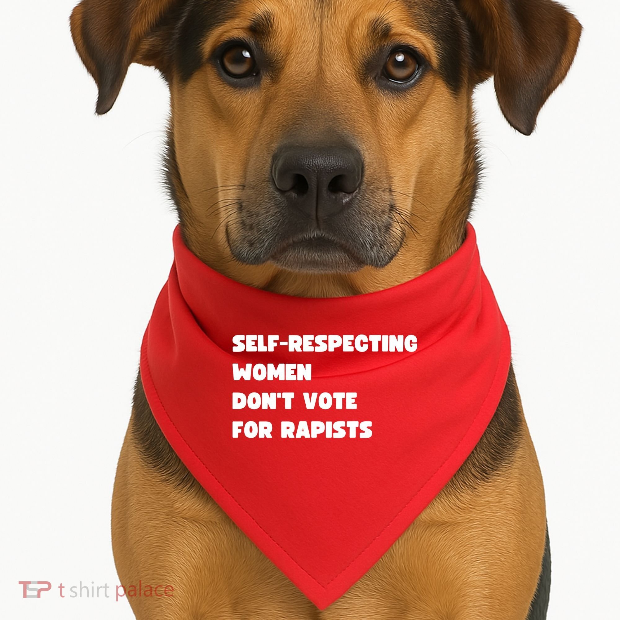 Selfrespecting Women DonT Vote For Rapists USA-Made Doggie Bandana