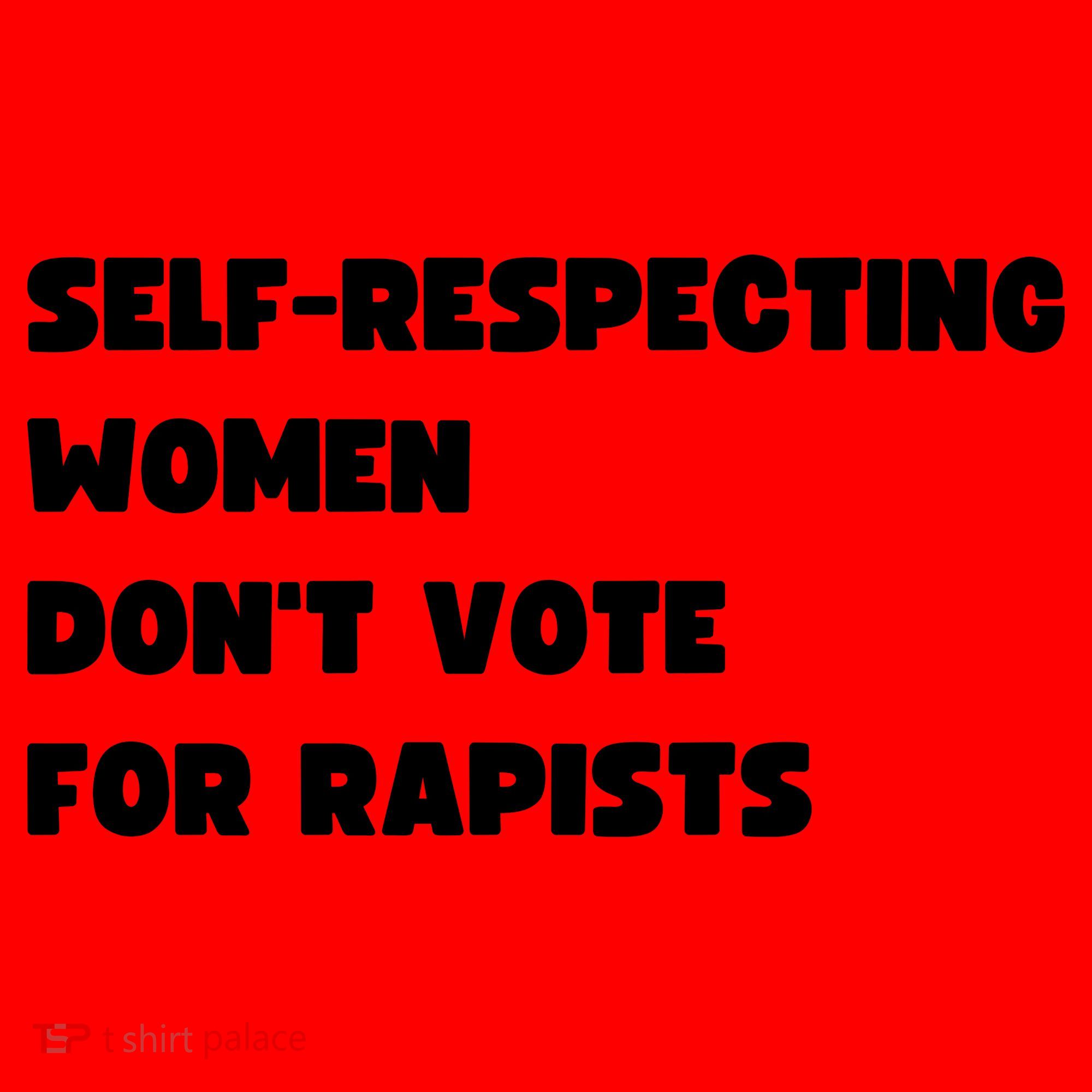 Selfrespecting Women DonT Vote For Rapists Santa Hat