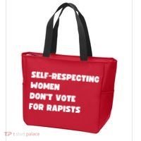 Selfrespecting Women DonT Vote For Rapists Tote Bag thumb 3