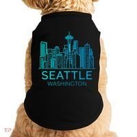 Seattle Washington Downtown Skyline Doggie Tank thumb 0