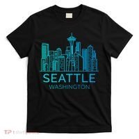 Seattle Washington Downtown Skyline T-Shirt thumb 0