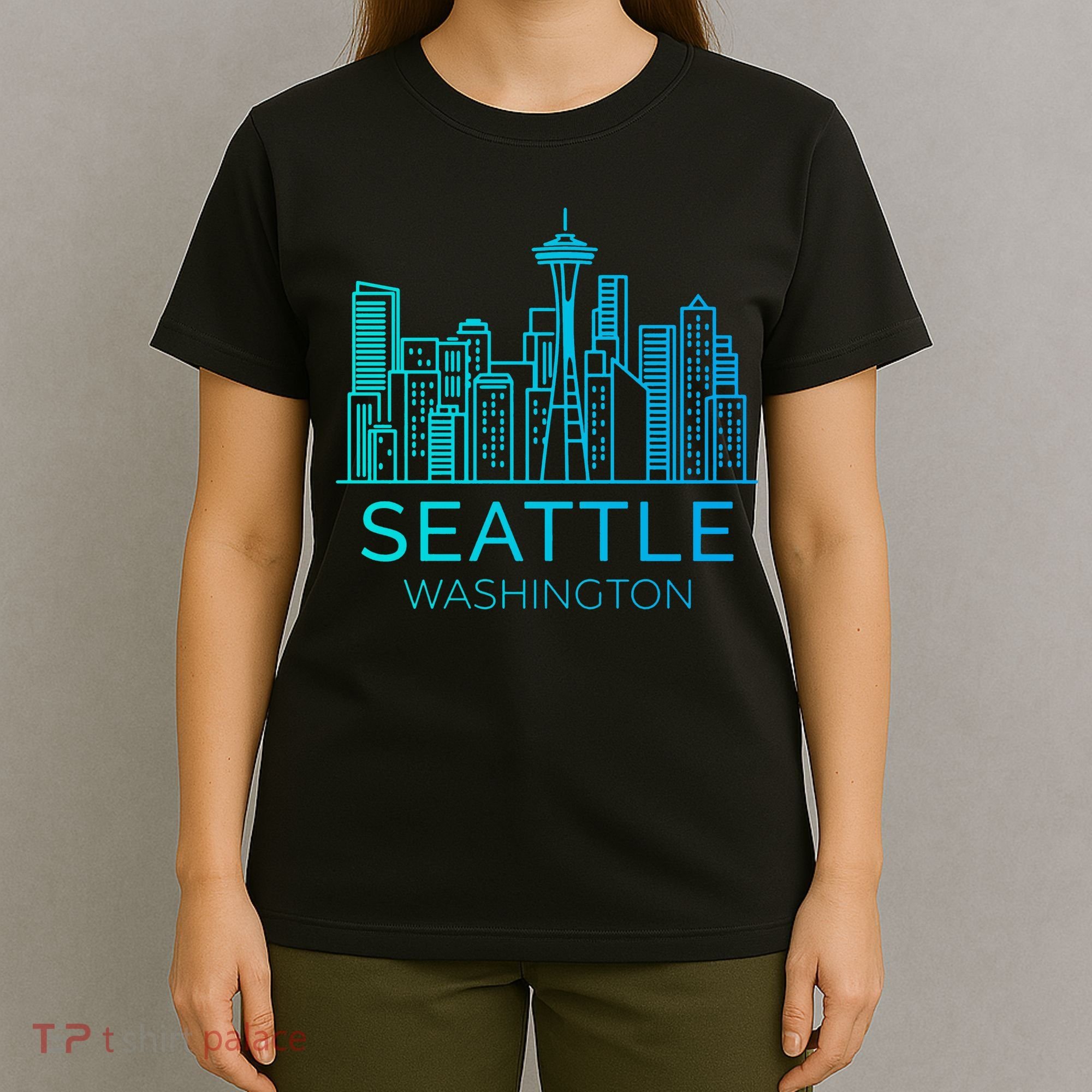 Seattle Washington Downtown Skyline T-Shirt
