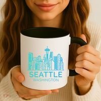 Seattle Washington Downtown Skyline Coffee Mug thumb 3