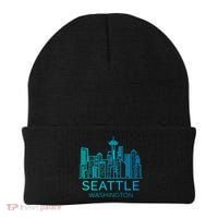 Seattle Washington Downtown Skyline Beanie thumb 0