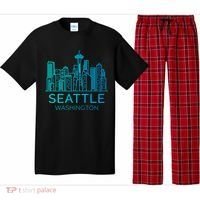 Seattle Washington Downtown Skyline Pajama Set thumb 0