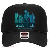 Seattle Washington Downtown Skyline Hat thumb 0