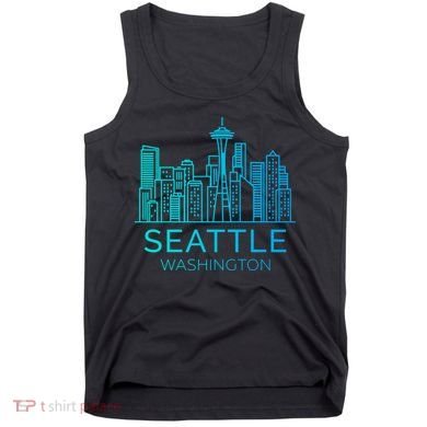 Seattle Washington Downtown Skyline Tank Top