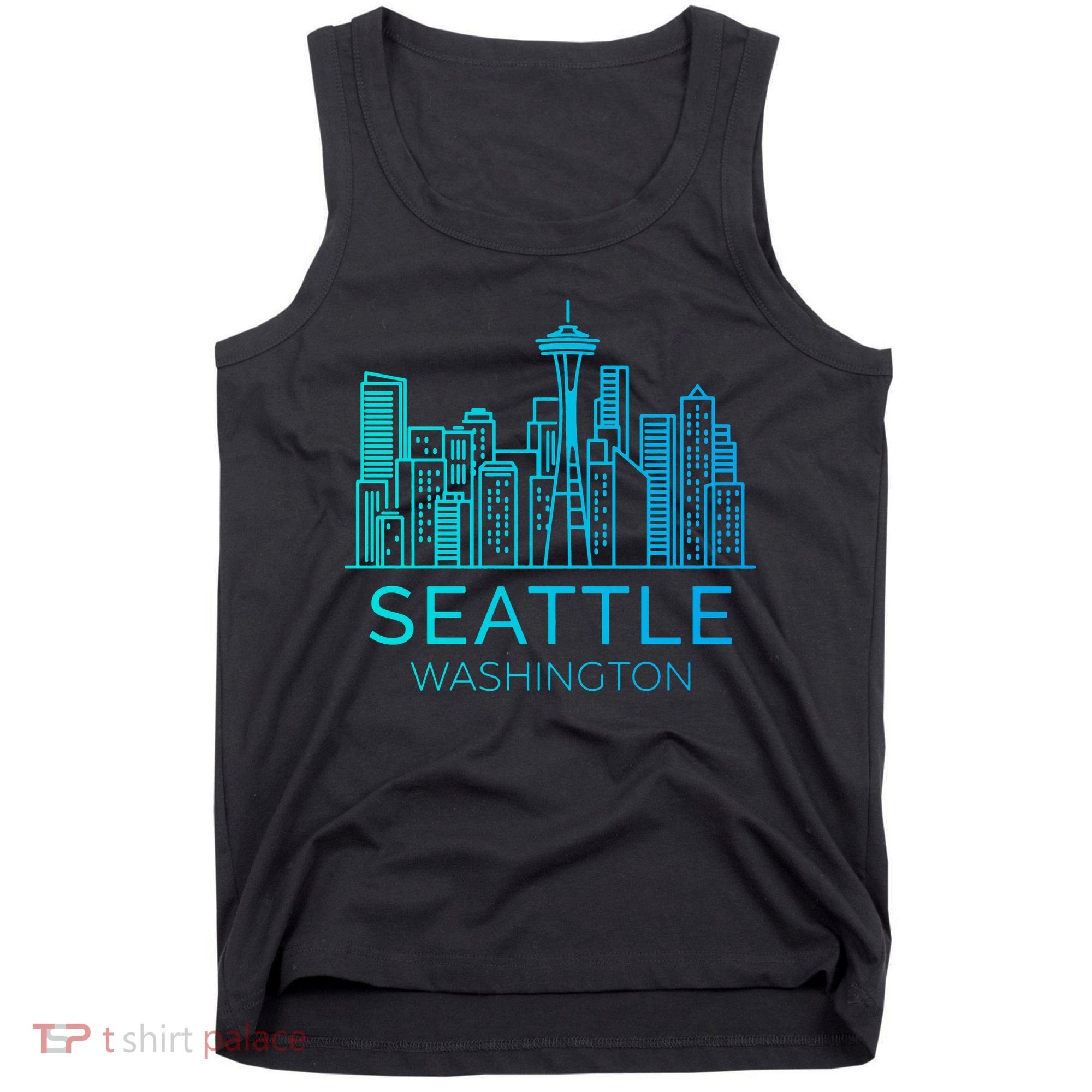 Seattle Washington Downtown Skyline Tank Top