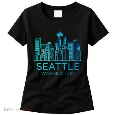 Seattle Washington Downtown Skyline Women's T-Shirt