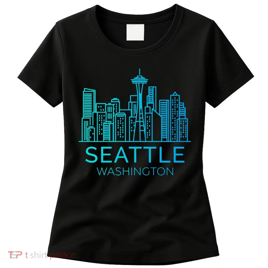 Seattle Washington Downtown Skyline Women's T-Shirt