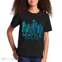 Seattle Washington Downtown Skyline Kids T-Shirt thumb 2