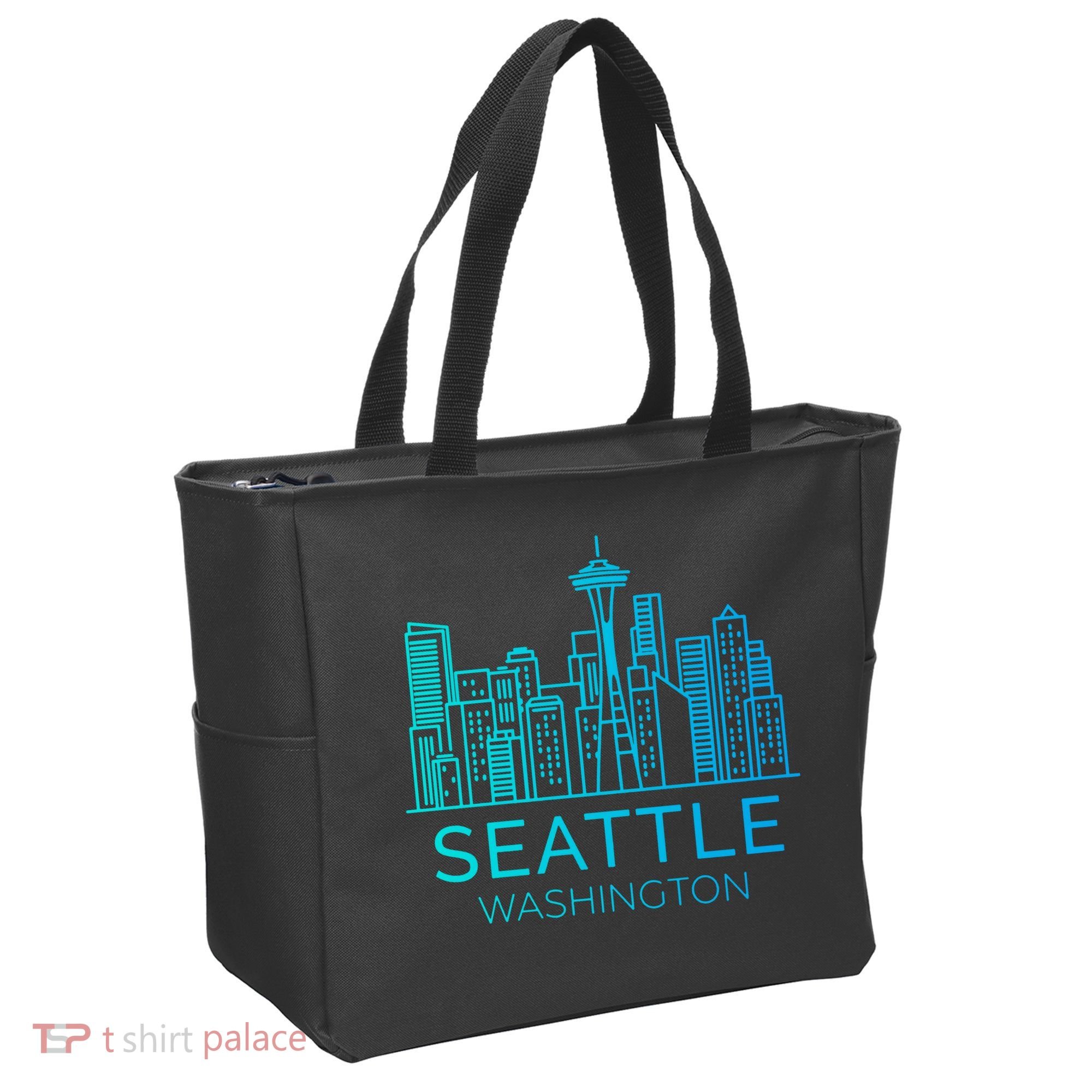 Seattle Washington Downtown Skyline Tote Bag