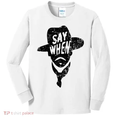 Say When Doc Holiday Kids Long Sleeve Shirt