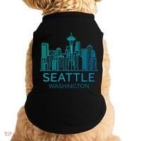 Seattle Washington Downtown Skyline Funny Gift Souvenir Funny Gift Doggie Tank thumb 0