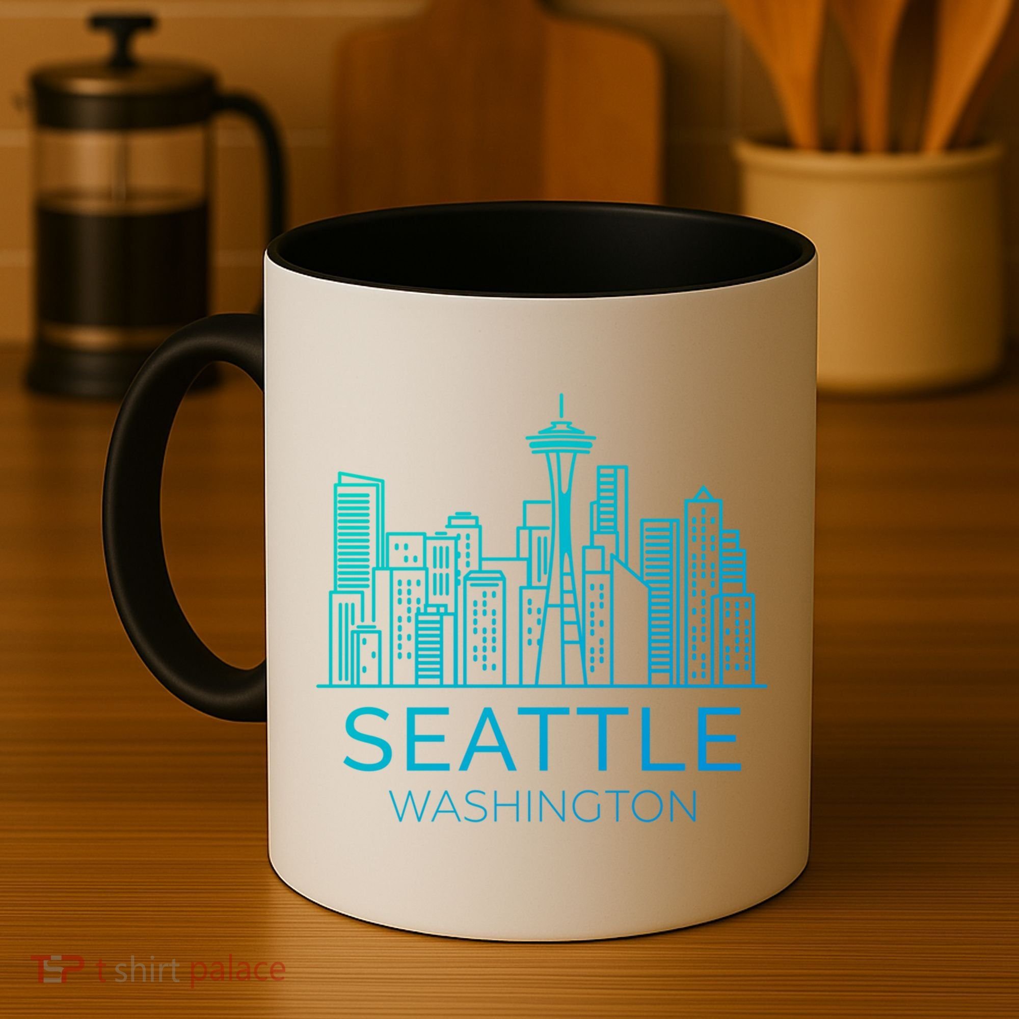 Seattle Washington Downtown Skyline Funny Gift Souvenir Funny Gift Coffee Mug