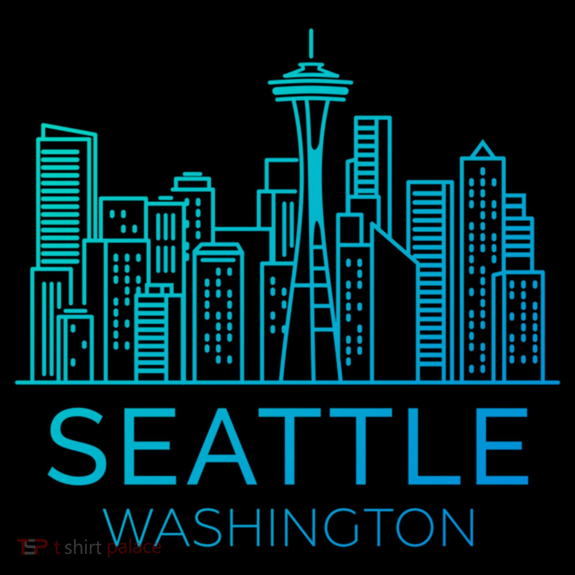 Seattle Washington Downtown Skyline Funny Gift Souvenir Funny Gift Coffee Mug