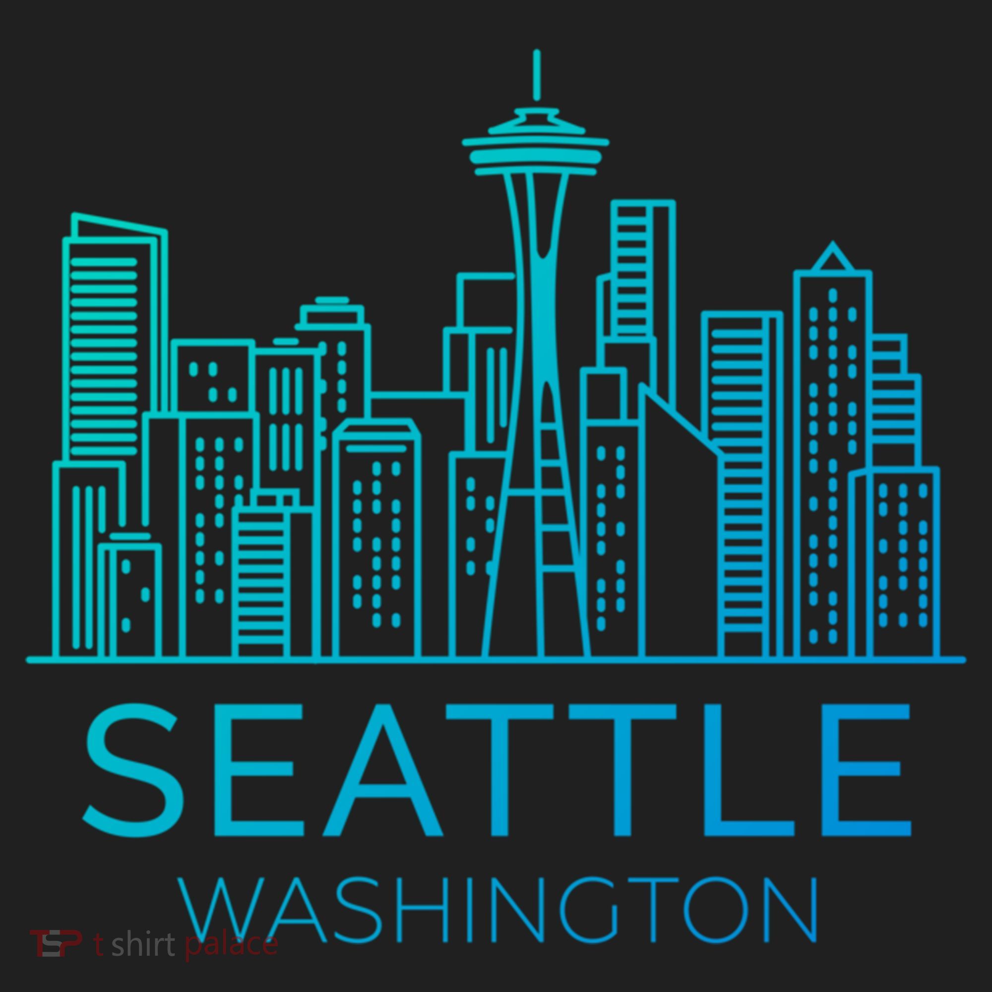 Seattle Washington Downtown Skyline Funny Gift Souvenir Funny Gift Beanie