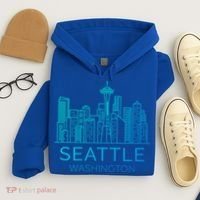 Seattle Washington Downtown Skyline Funny Gift Souvenir Funny Gift Hoodie thumb 4