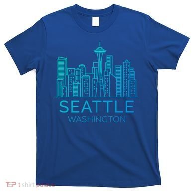 Seattle Washington Downtown Skyline Funny Gift Souvenir Funny Gift T-Shirt