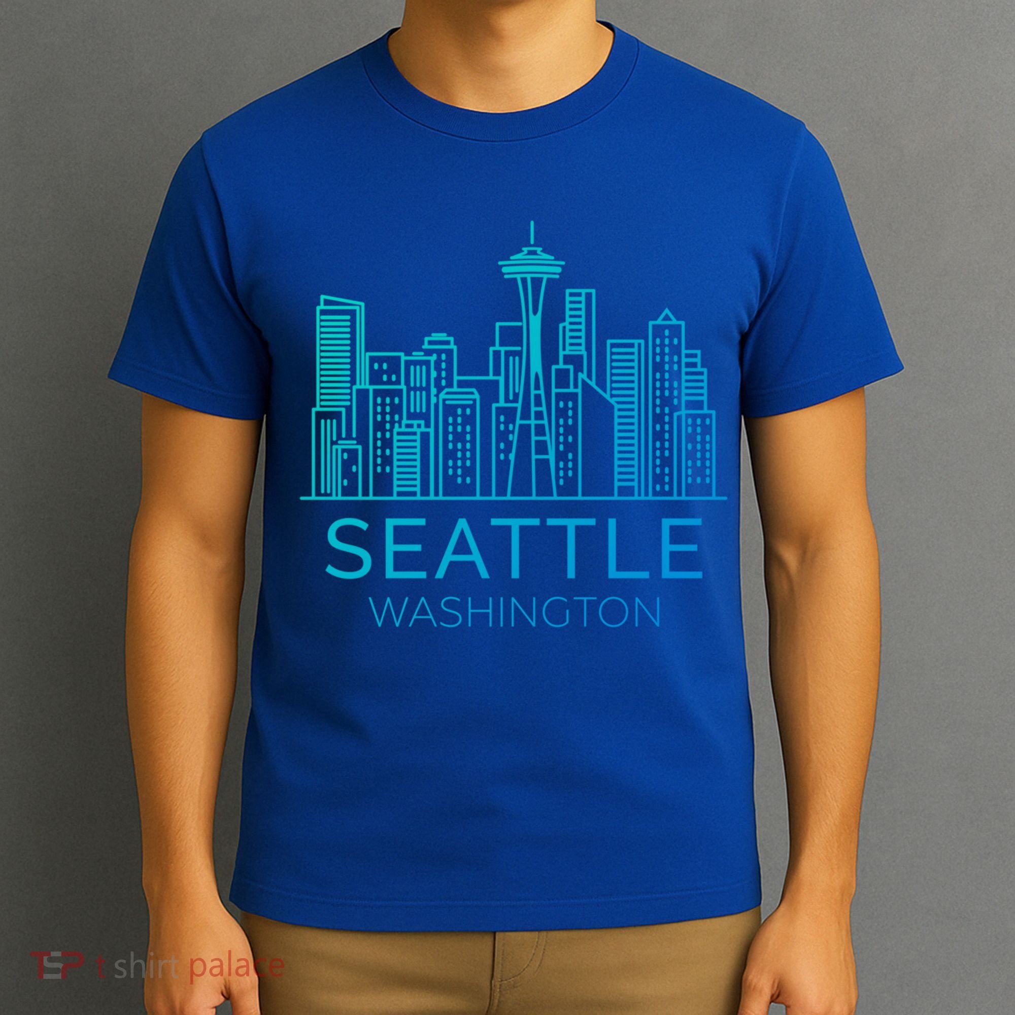 Seattle Washington Downtown Skyline Funny Gift Souvenir Funny Gift T-Shirt