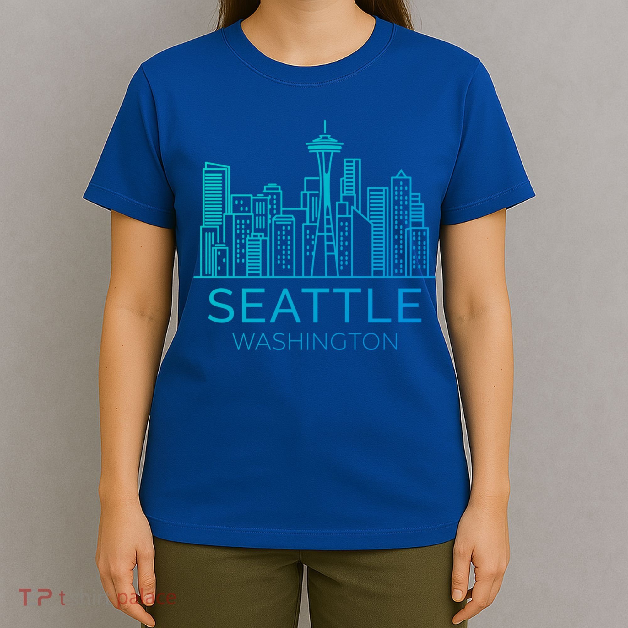 Seattle Washington Downtown Skyline Funny Gift Souvenir Funny Gift T-Shirt