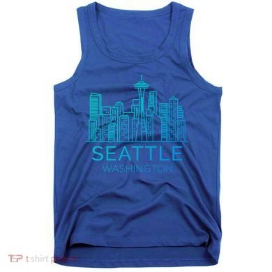 Seattle Washington Downtown Skyline Funny Gift Souvenir Funny Gift Tank Top