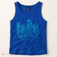 Seattle Washington Downtown Skyline Funny Gift Souvenir Funny Gift Tank Top thumb 2