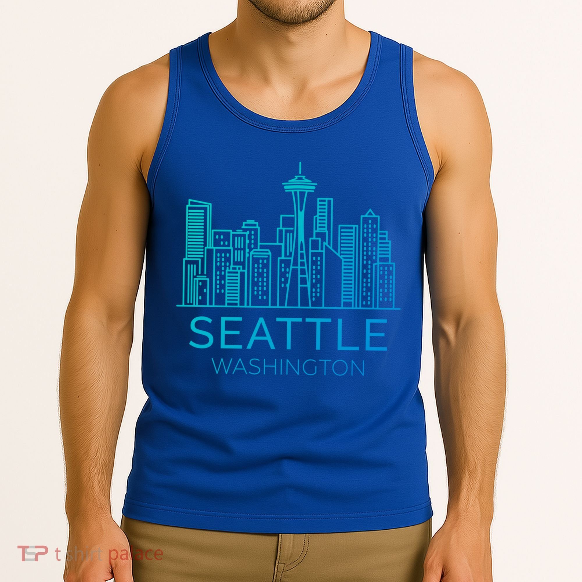 Seattle Washington Downtown Skyline Funny Gift Souvenir Funny Gift Tank Top