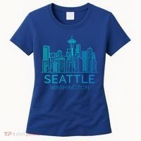 Seattle Washington Downtown Skyline Funny Gift Souvenir Funny Gift Women's T-Shirt thumb 0