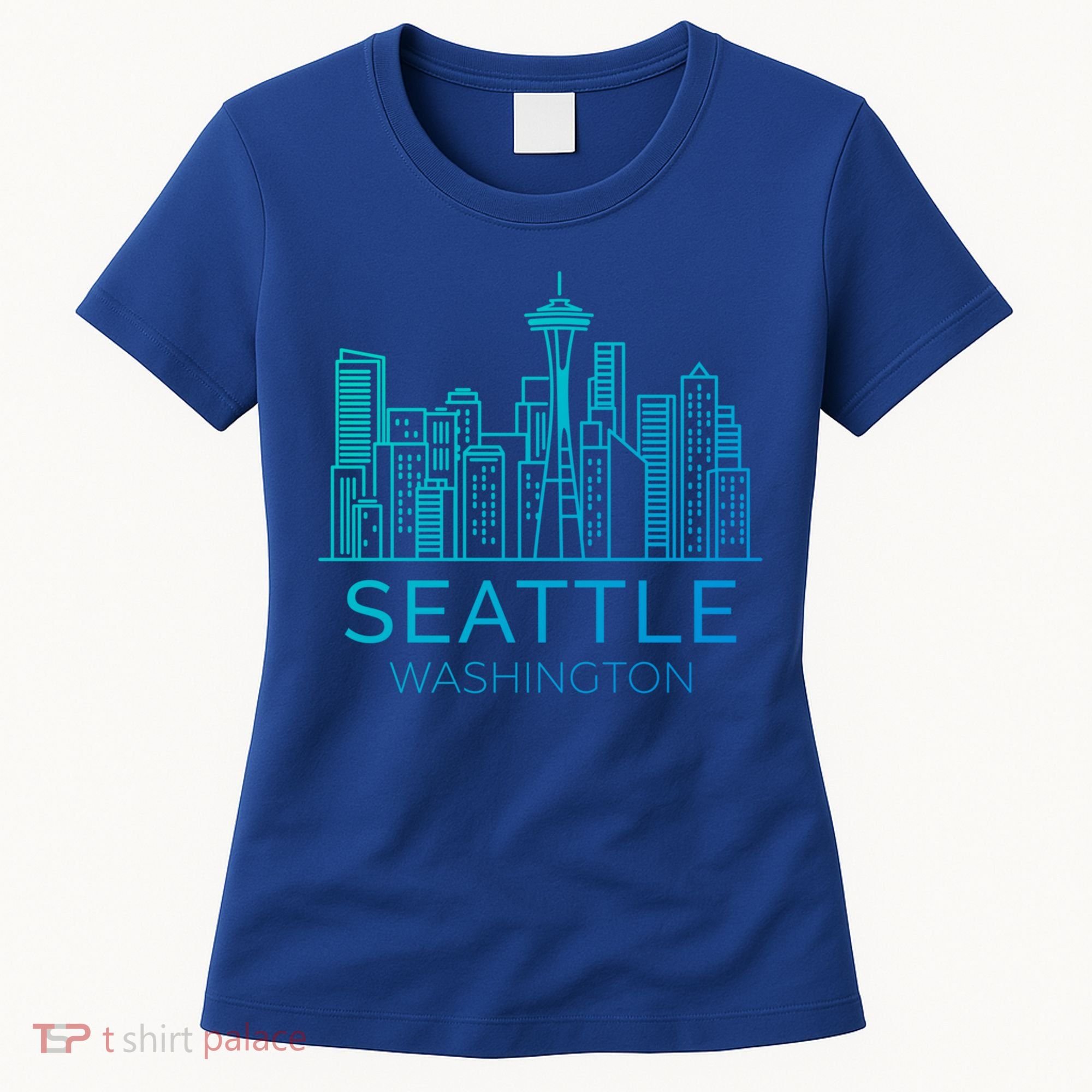 Seattle Washington Downtown Skyline Funny Gift Souvenir Funny Gift Women's T-Shirt