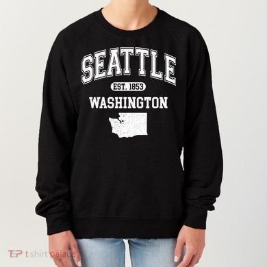 Seattle Washington Est 1853 Varsity Women's Sweatshirt