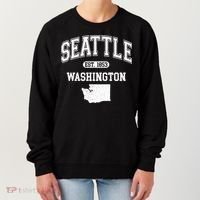 Seattle Washington Est 1853 Varsity Women's Sweatshirt thumb 0