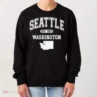 Seattle Washington Est 1853 Varsity Women's Sweatshirt thumb 0