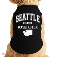 Seattle Washington Est 1853 Varsity Doggie Tank thumb 0