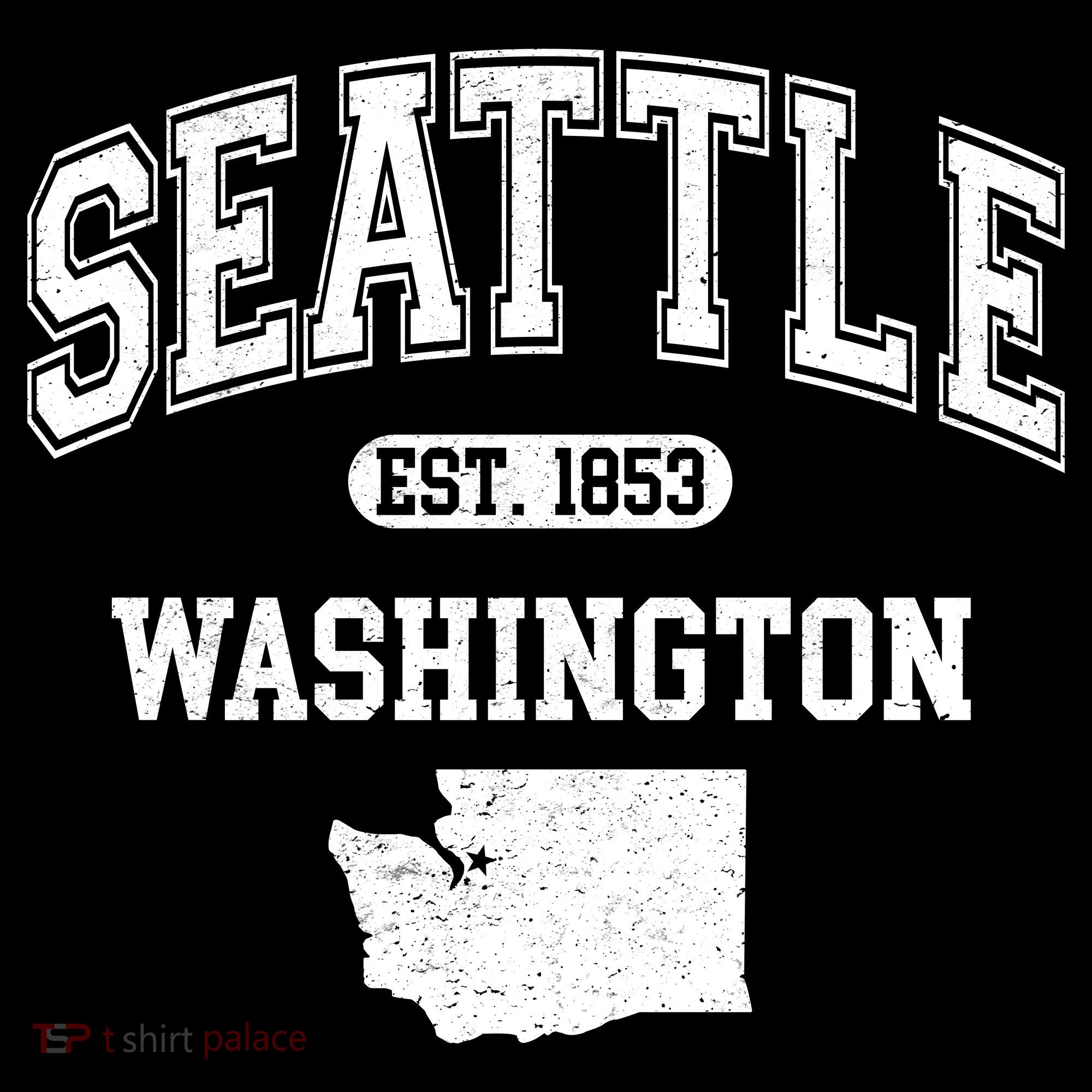 Seattle Washington Est 1853 Varsity Bucket Hat