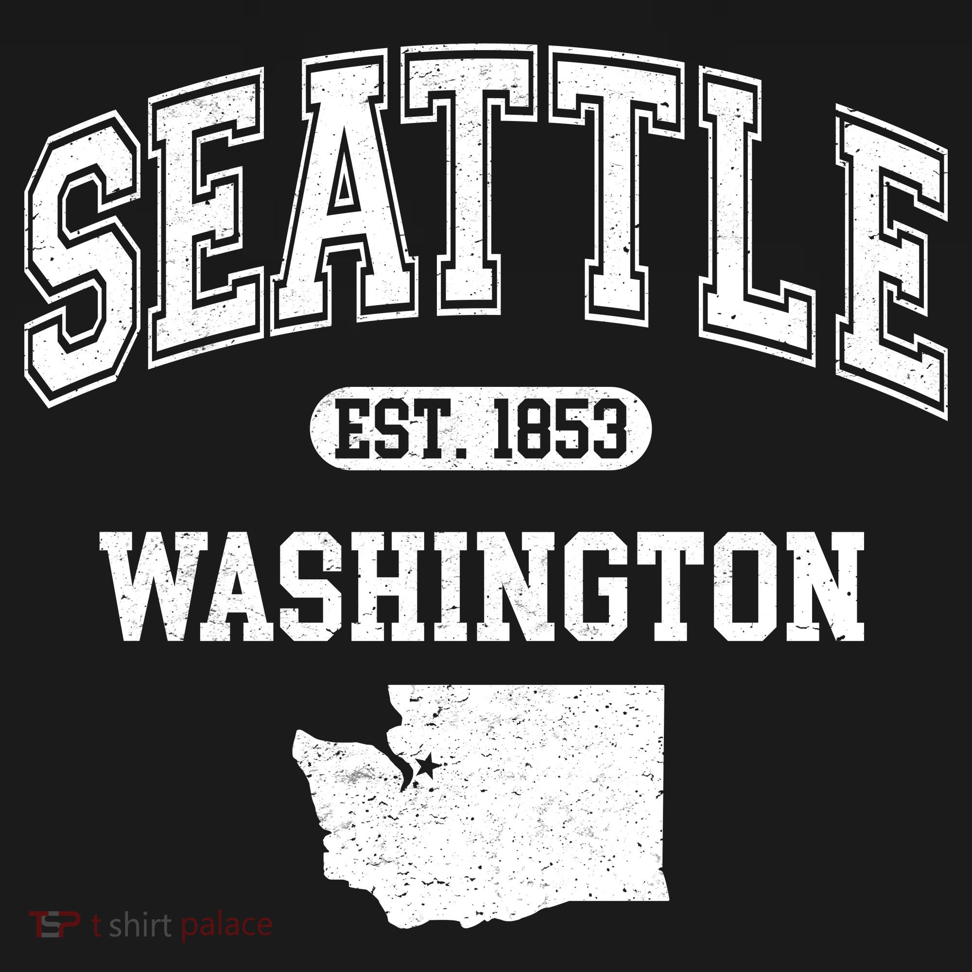 Seattle Washington Est 1853 Varsity Polo