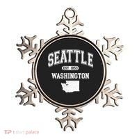 Seattle Washington Est 1853 Varsity Ornament thumb 0
