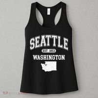 Seattle Washington Est 1853 Varsity Women's Tank Top thumb 3