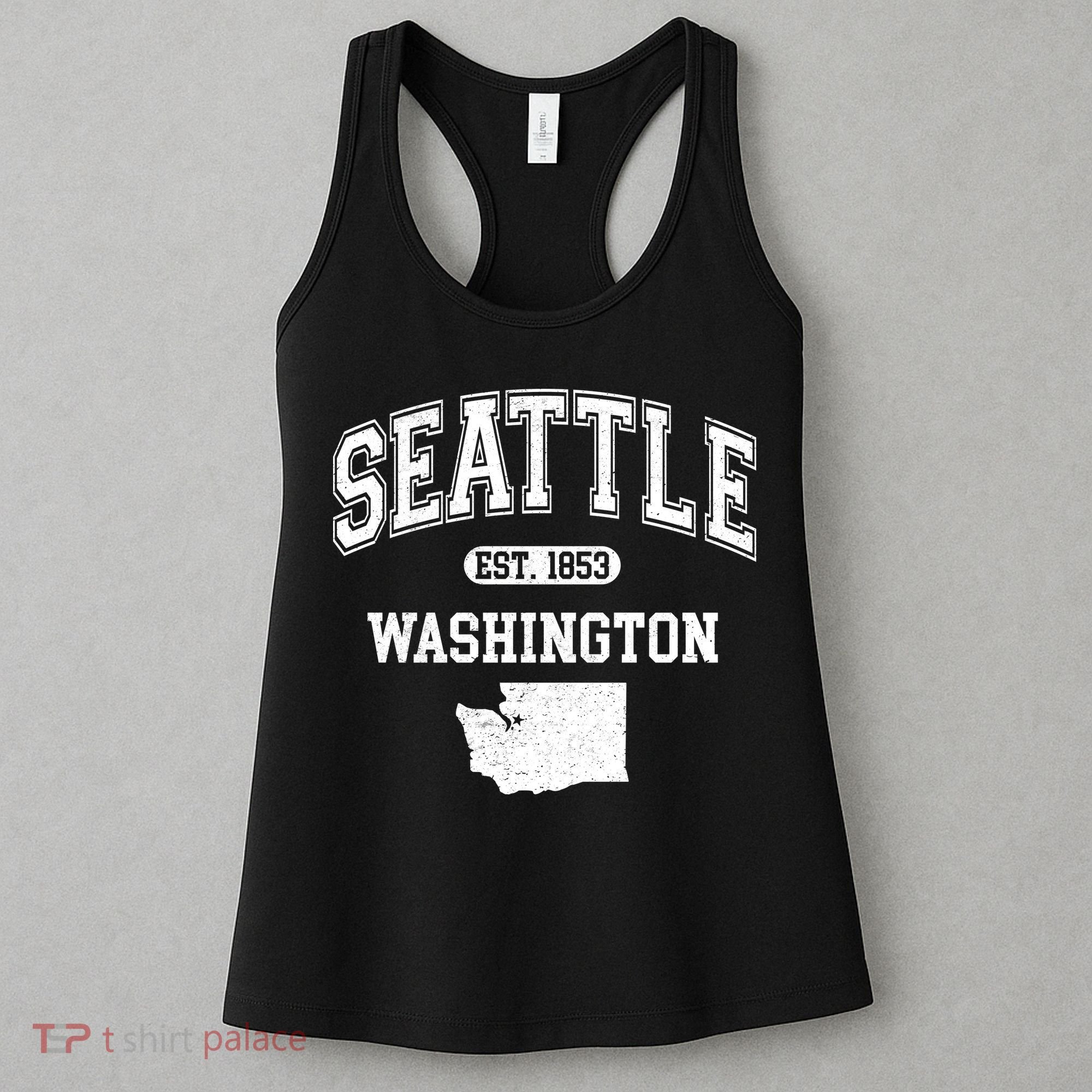 Seattle Washington Est 1853 Varsity Women's Tank Top